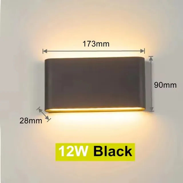 i-Luxor Ray LUX RAY i-Luxor Ray Applique LED da Esterno 6W/12W IP65 con Fascio Regolabile