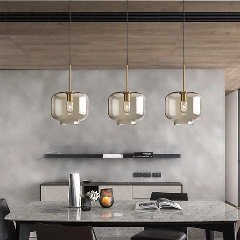 i-LuxCeiling Loft – Lampadario Pendente in Vetro