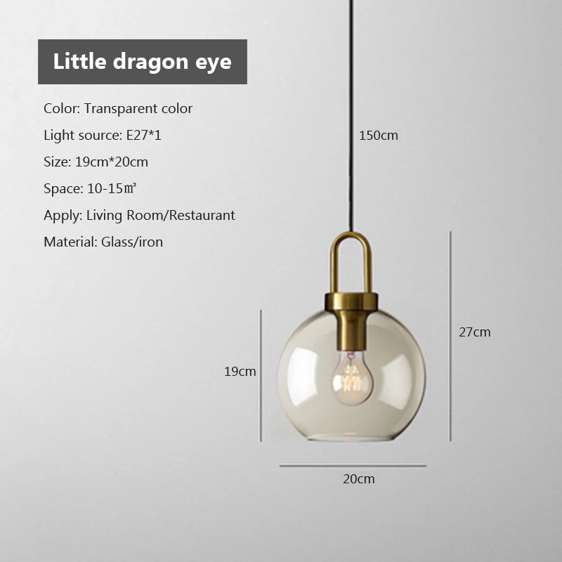 i-LuxCeiling Loft – Lampadario Pendente in Vetro