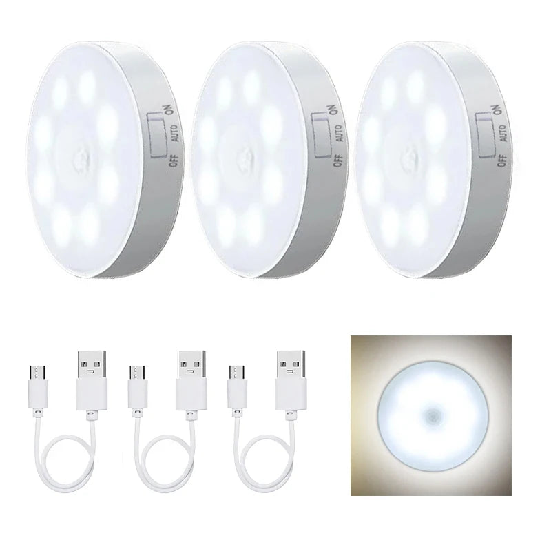i-Lux Dot+ – Luci LED Notturne con Sensore di Movimento e Ricarica USB