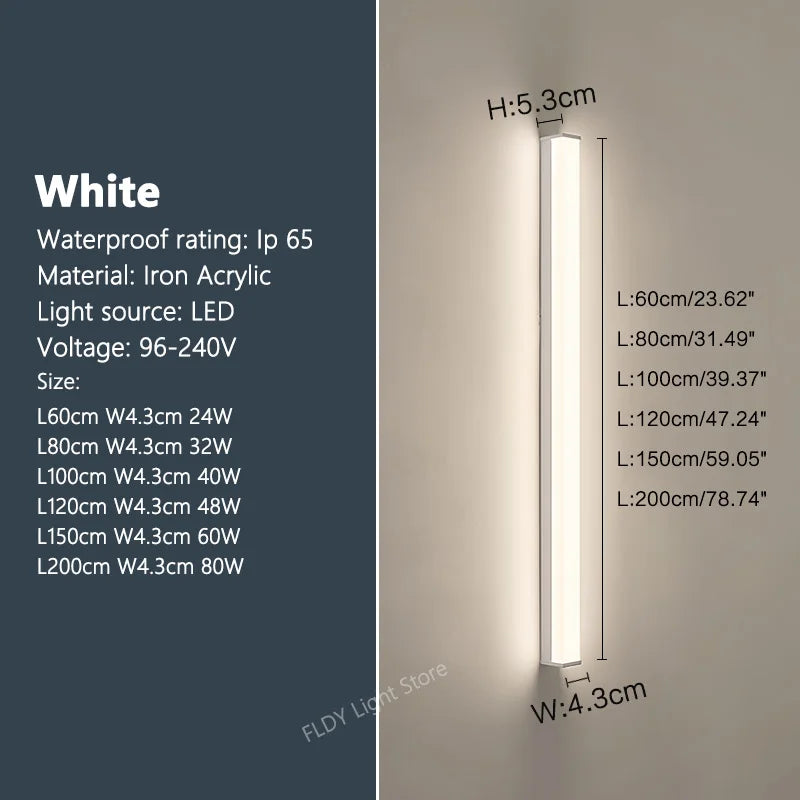 i-Lux Strix – Applique LED da Esterno Moderna IP65