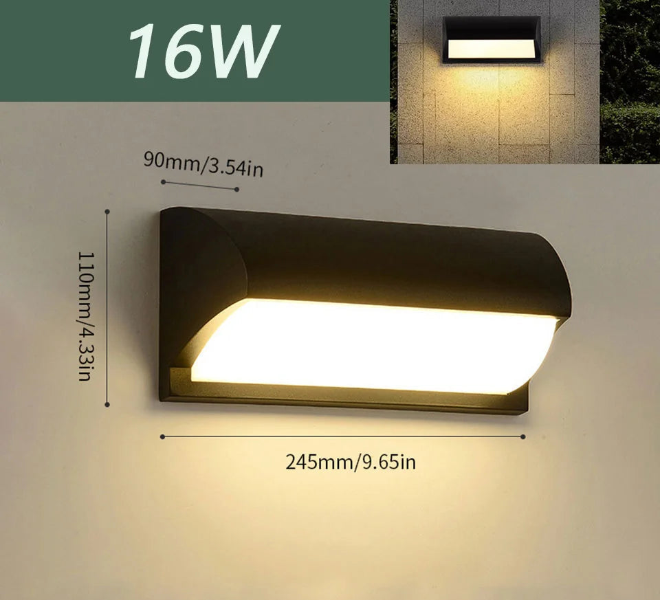 i-Lux Guard – Applique LED da Esterno con Sensore Radar e Protezione IP66