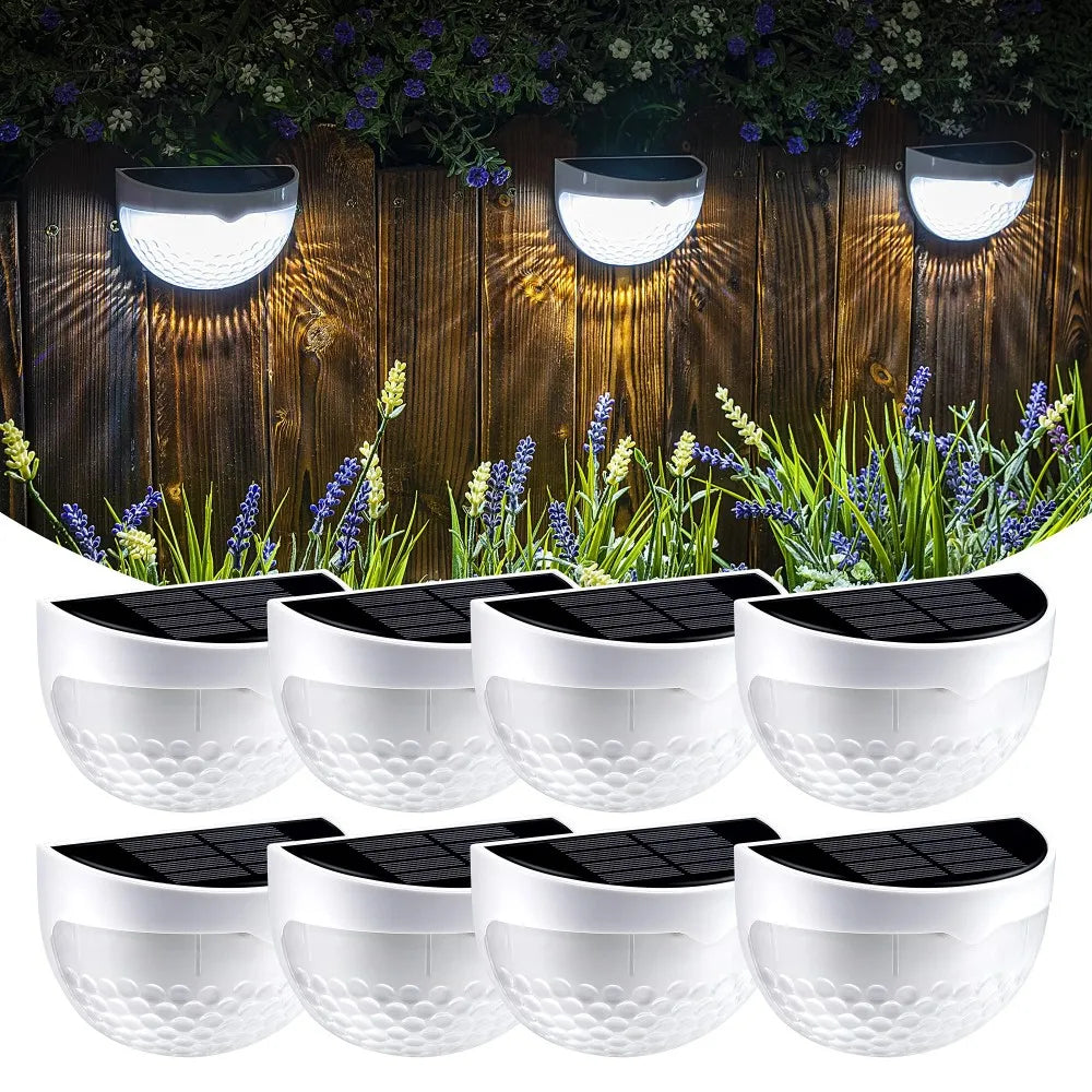 i-Lux Step – Coppia di Luci Solari LED per Scale e Recinzioni da Esterno