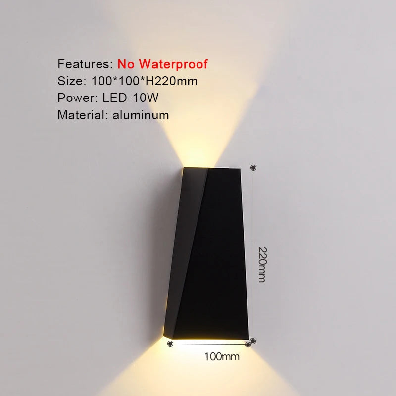 i-Luxor Lumina 2 Lampada da Parete LED Design Cubico per Interni ed Esterni