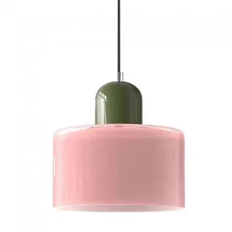 i-lumina Memphis Line – Lampada a Sospensione Retro Bicolore in Vetro