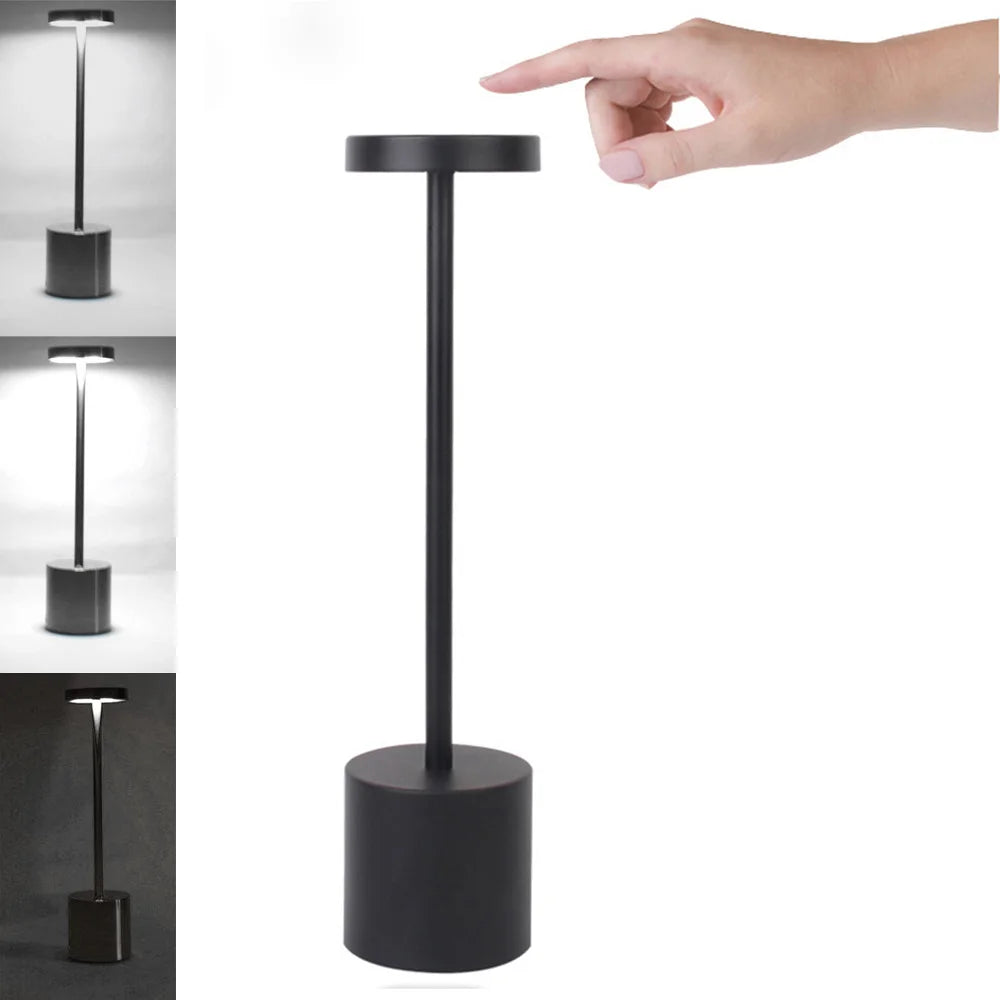 i-Lus NOVA – Lampada da Tavolo Ricaricabile Touch con Dimmer Continuo e 3 Toni di Luce