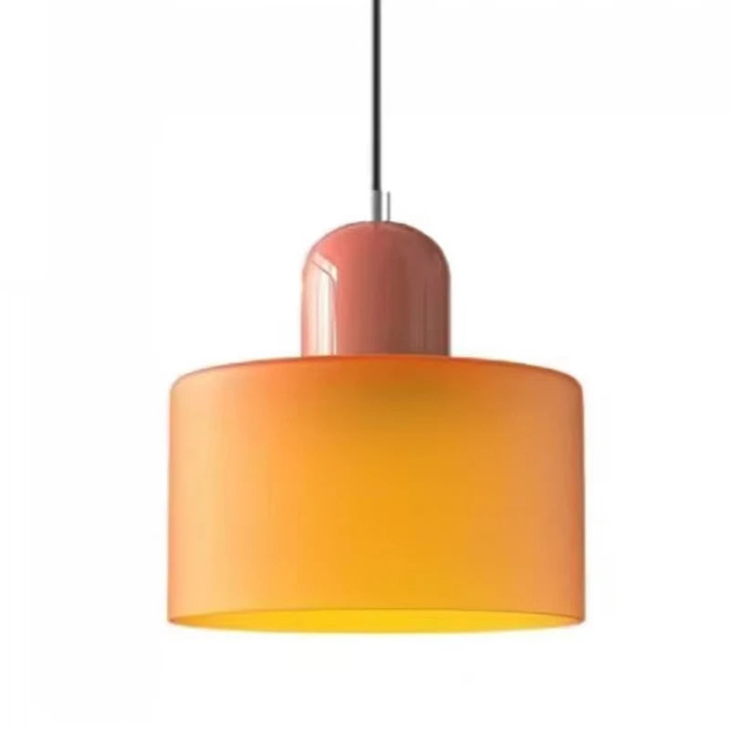 i-lumina Memphis Line – Lampada a Sospensione Retro Bicolore in Vetro