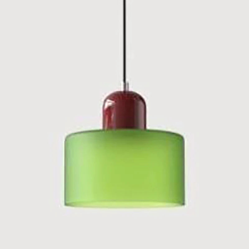 i-lumina Memphis Line – Lampada a Sospensione Retro Bicolore in Vetro