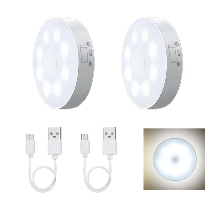 i-Lux Dot+ – Luci LED Notturne con Sensore di Movimento e Ricarica USB