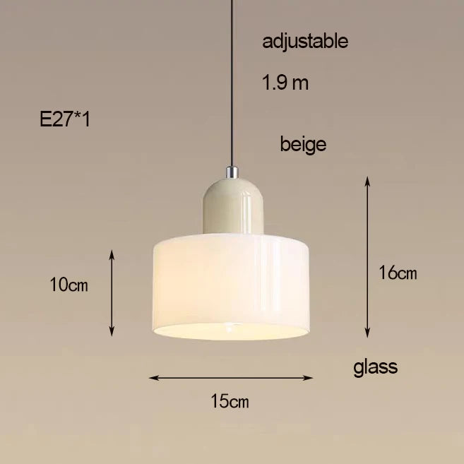 i-lumina Memphis Line – Lampada a Sospensione Retro Bicolore in Vetro