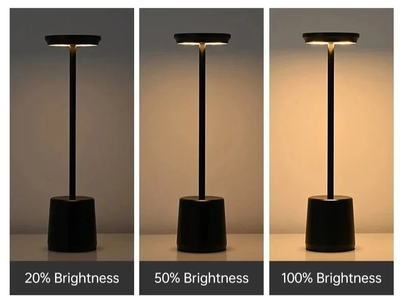 i-Lus VERA 2 – Lampada da Tavolo LED Touch Ricaricabile con Dimmer Continuo