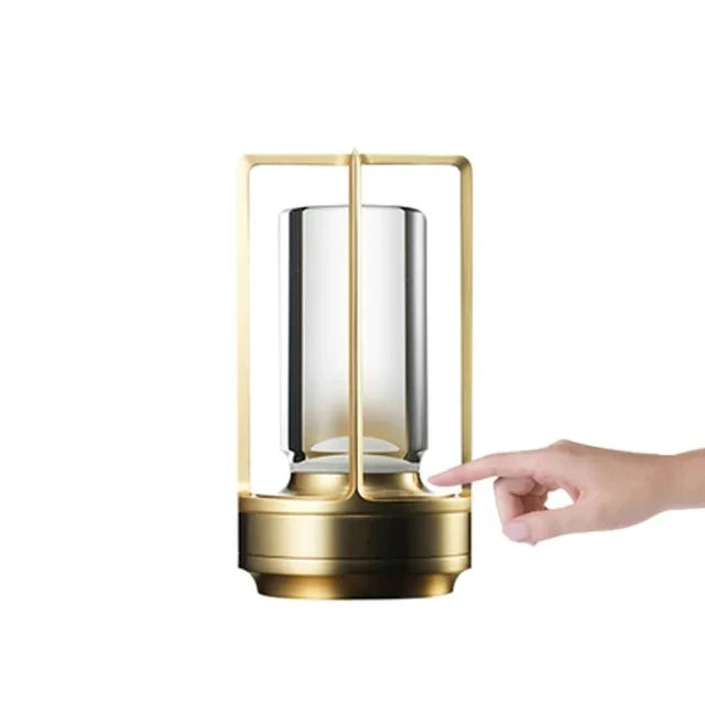 i-Lus AURA – Lampada da Tavolo LED Touch Ricaricabile 3 Tonalità