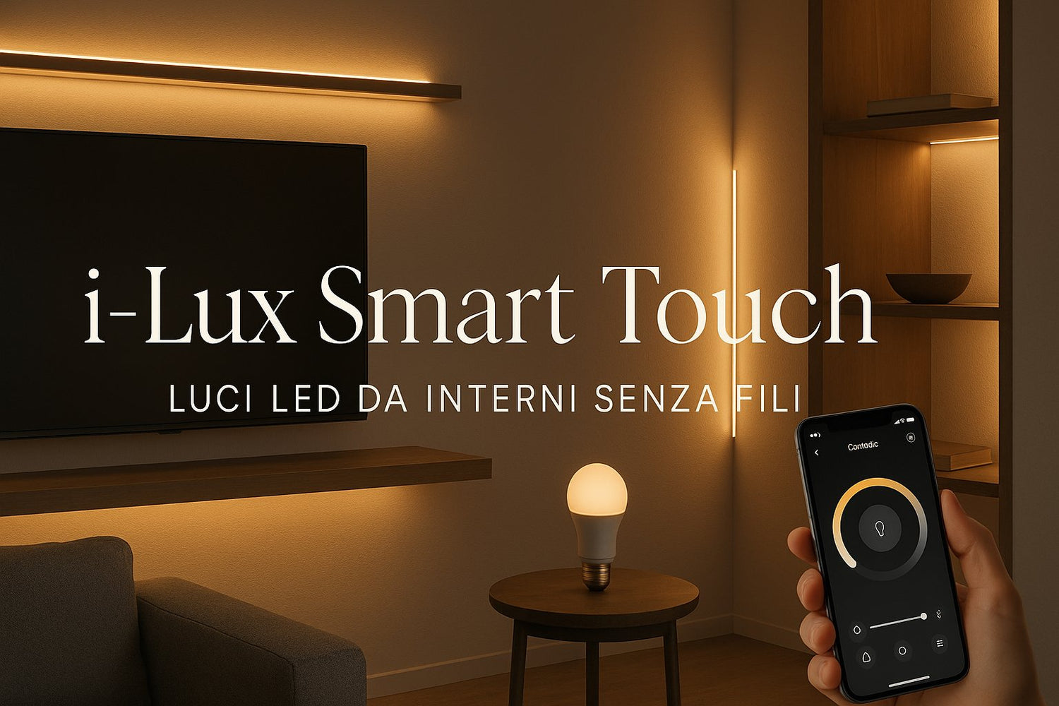 i-Lux Smart Touch – Luci LED da Interni Senza Fili