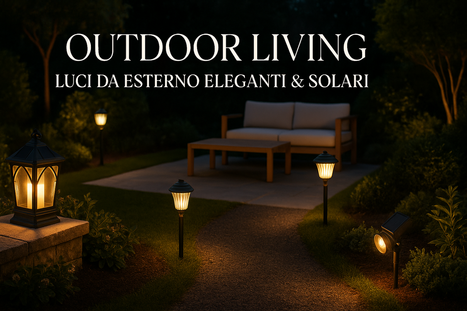 Outdoor Living – Luci da Esterno Eleganti & Solari