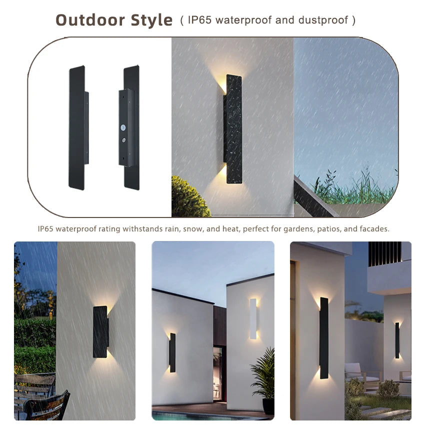 i-Luxor Urban Shine Lampada LED da Parete rettangolare