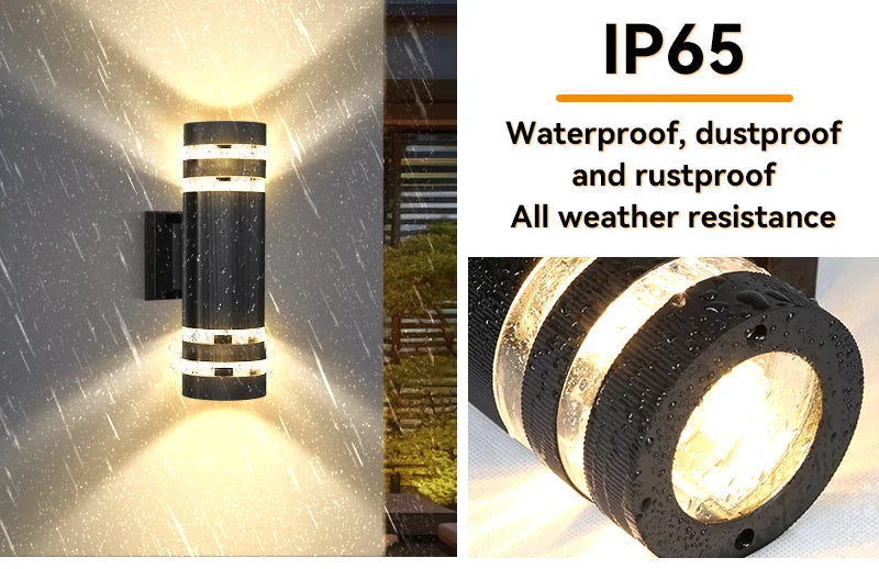 i-Lux Vibe – Applique LED Up & Down da Esterno con Attacco E27 IP65