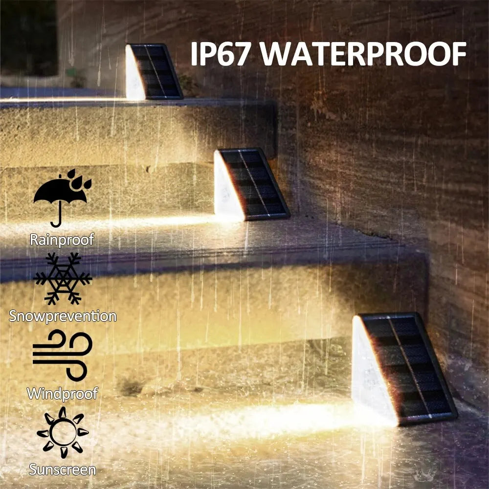 i-Luxor Aura Step – Luce Solare da Esterno RGB per Scale e Giardini