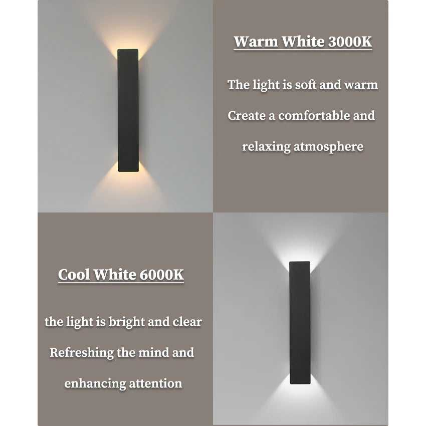 i-Luxor Urban Shine Lampada LED da Parete rettangolare
