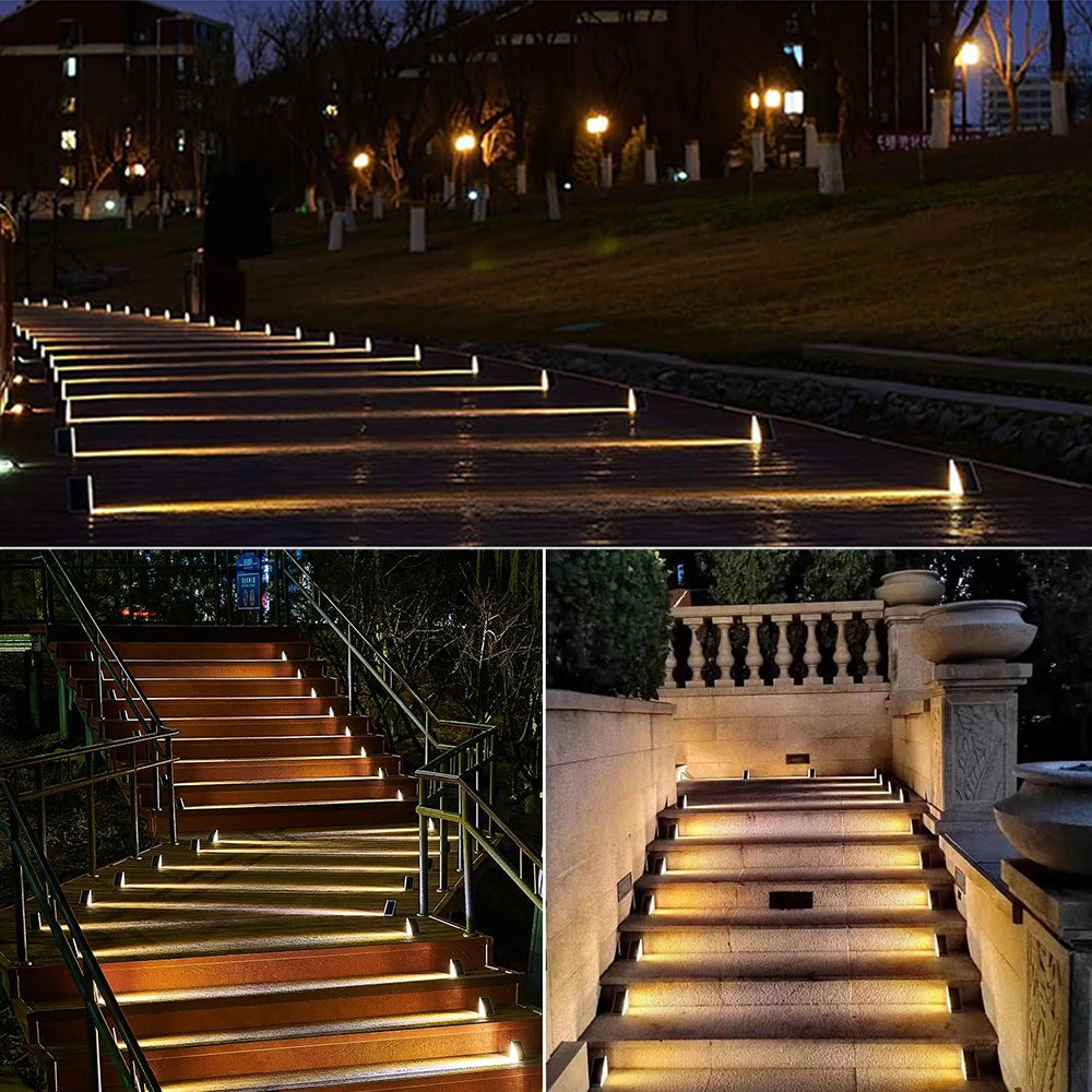 i-Luxor Aura Step – Luce Solare da Esterno RGB per Scale e Giardini