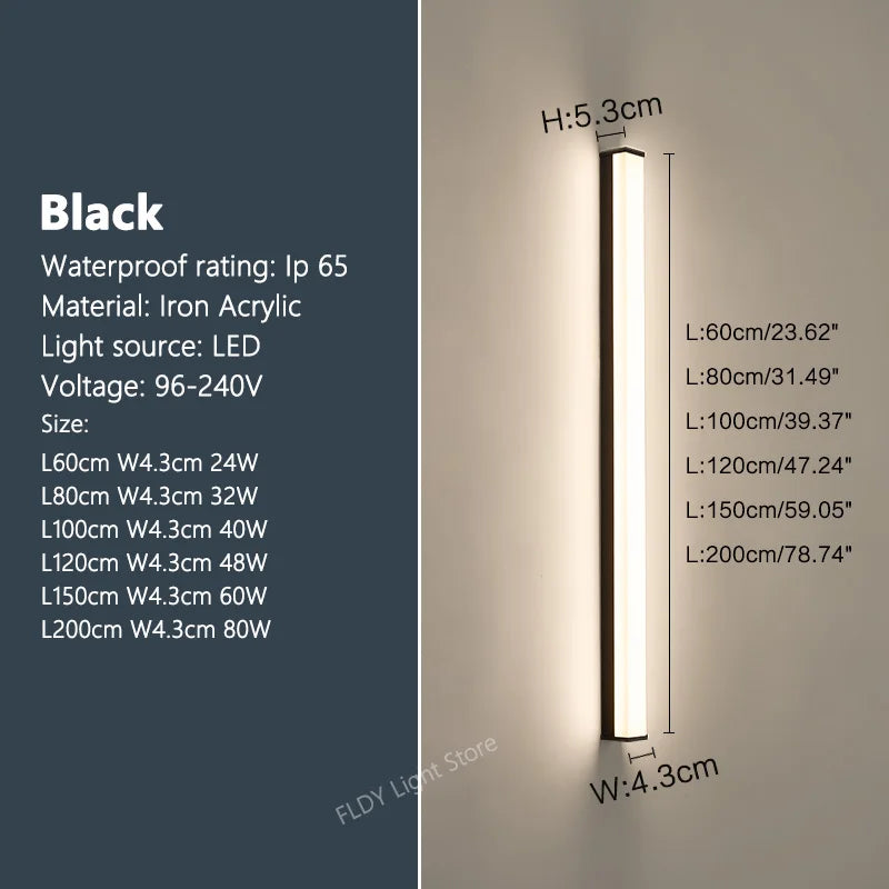 i-Lux Strix – Applique LED da Esterno Moderna IP65