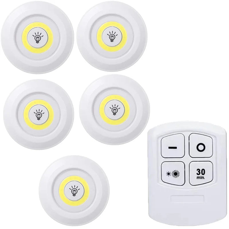 i-Lux Dot – Luce LED Senza Fili Dimmerabile con Telecomando per Armadi e Interni