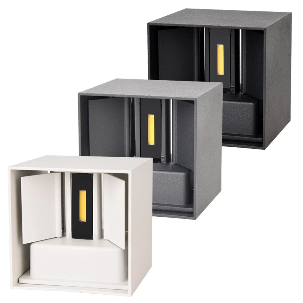 i-Luxor Cubo Applique LED da Parete 6W / 12W | Design Moderno, Impermeabile IP65