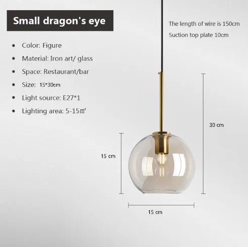 i-LuxCeiling Loft – Lampadario Pendente in Vetro