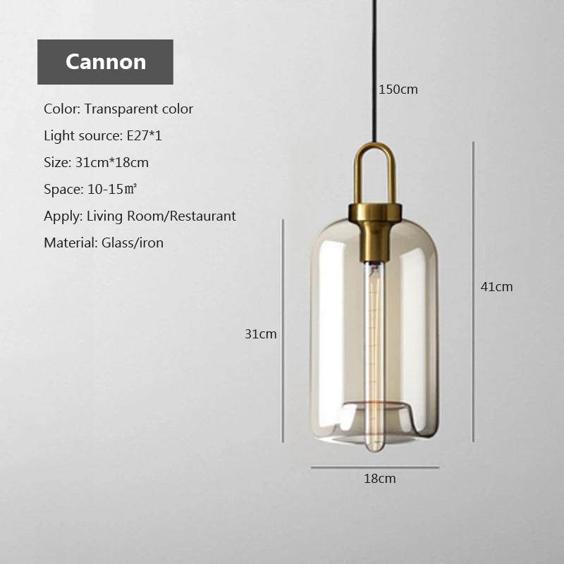 i-LuxCeiling Loft – Lampadario Pendente in Vetro