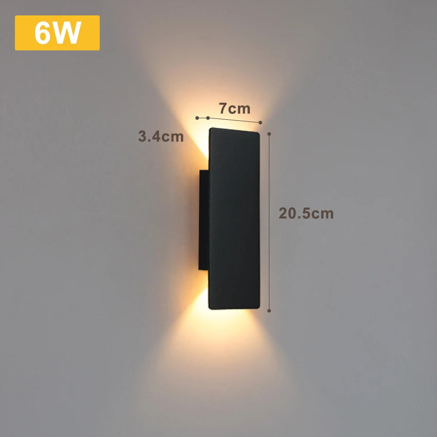 i-Luxor Urban Shine Lampada LED da Parete rettangolare