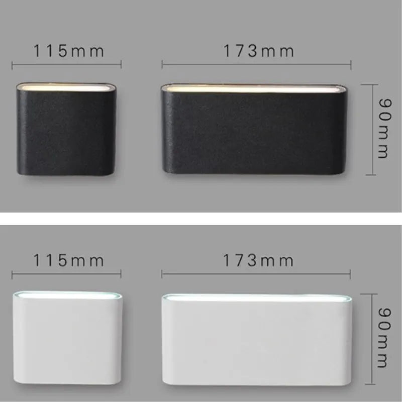 i-Luxor Ray LUX RAY i-Luxor Ray Applique LED da Esterno 6W/12W IP65 con Fascio Regolabile