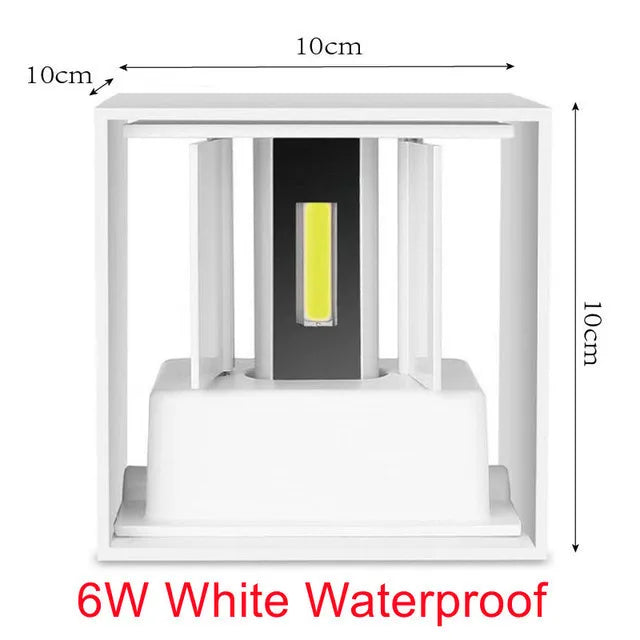 i-Luxor Cubo Applique LED da Parete 6W / 12W | Design Moderno, Impermeabile IP65