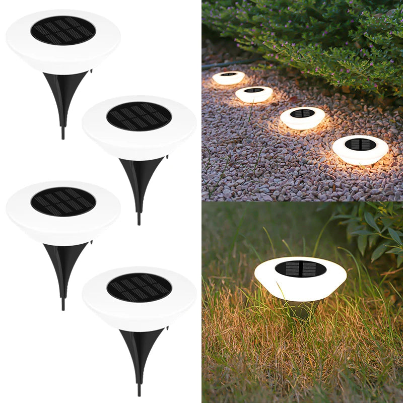 i-Luxor Solar Luci Solari da Giardino (1 o 4 Pezzi) – 14 LED Impermeabili IP65