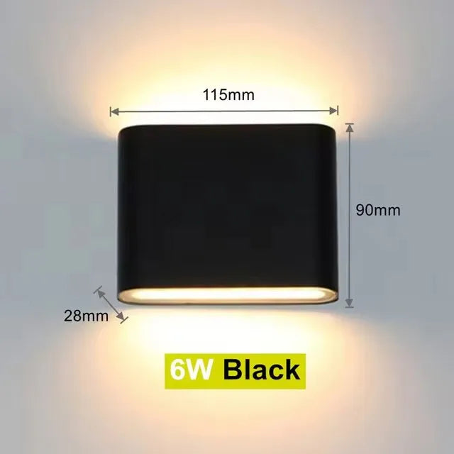 i-Luxor Ray LUX RAY i-Luxor Ray Applique LED da Esterno 6W/12W IP65 con Fascio Regolabile
