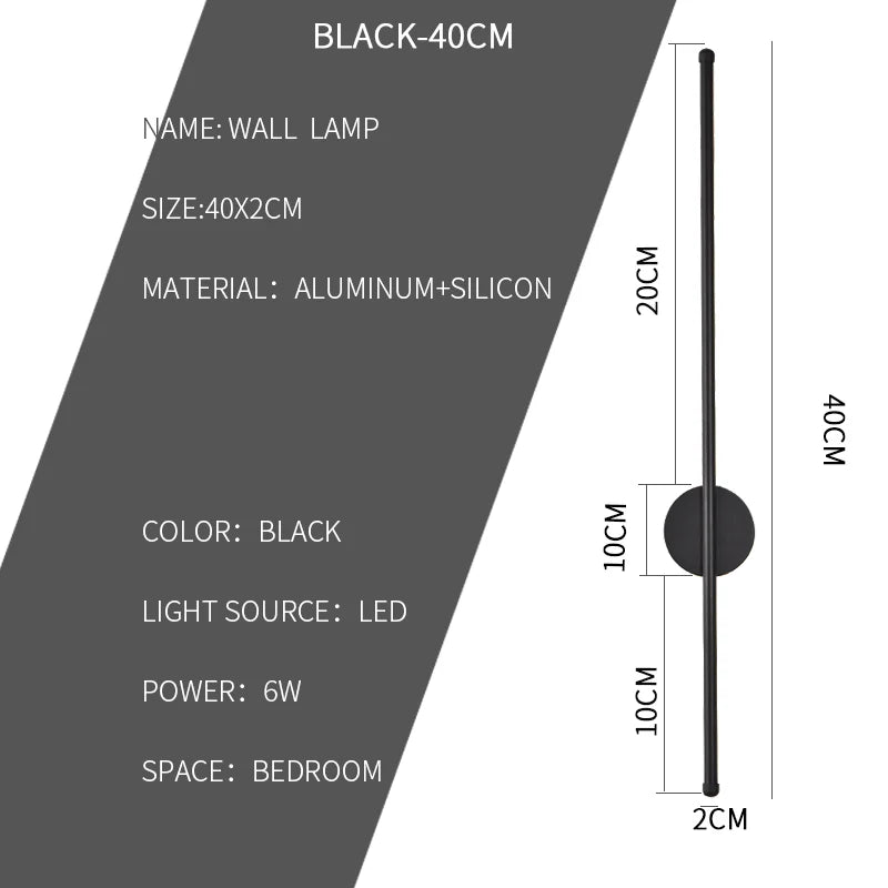 i-LumInterior Strip – Applique LED Minimalista da Parete in Alluminio