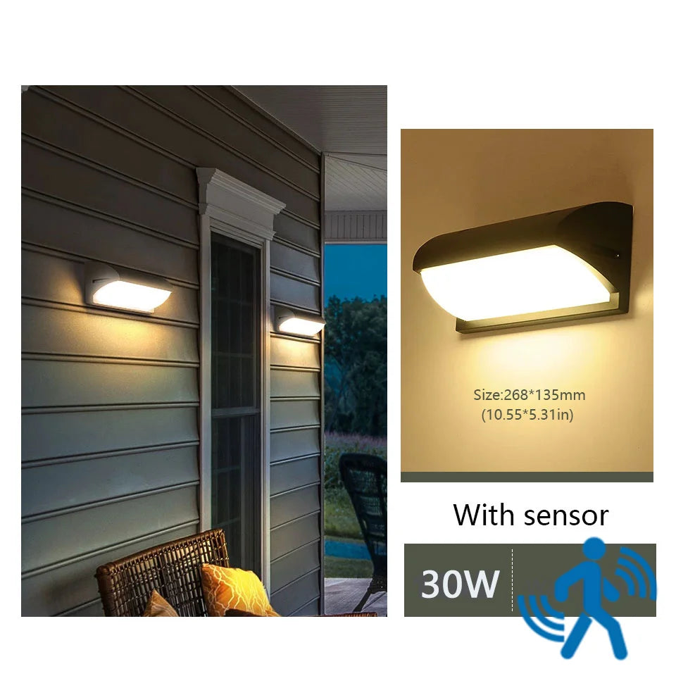 i-Lux Guard – Applique LED da Esterno con Sensore Radar e Protezione IP66