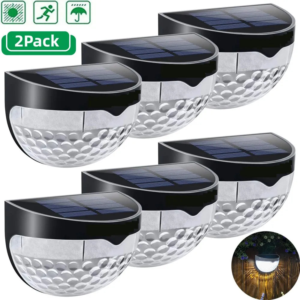 i-Lux Step – Coppia di Luci Solari LED per Scale e Recinzioni da Esterno