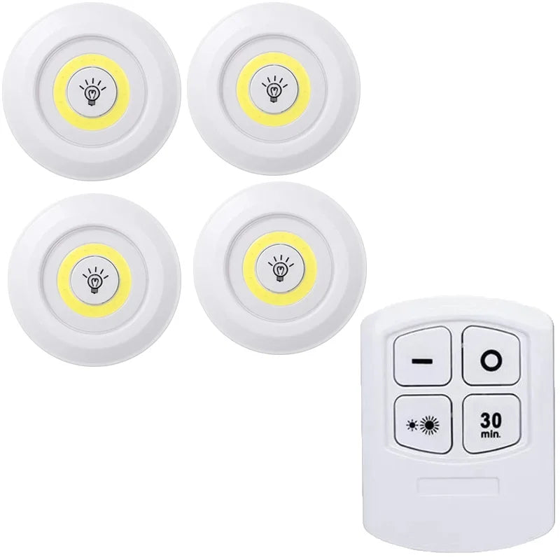 i-Lux Dot – Luce LED Senza Fili Dimmerabile con Telecomando per Armadi e Interni