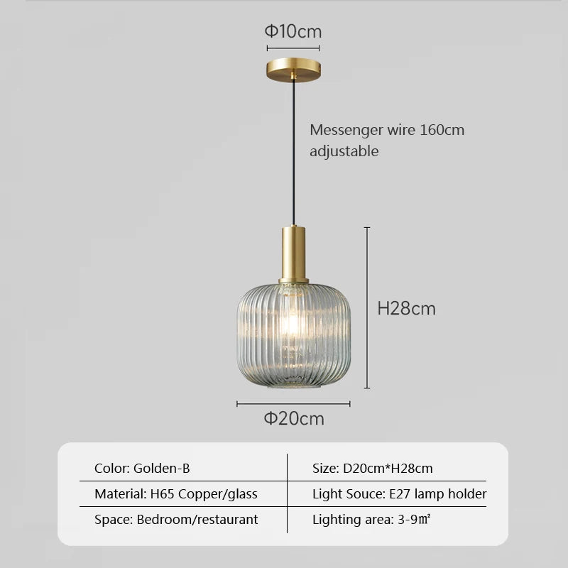 i-LuxCeiling Nordic Glow – Lampada Sospesa in Vetro