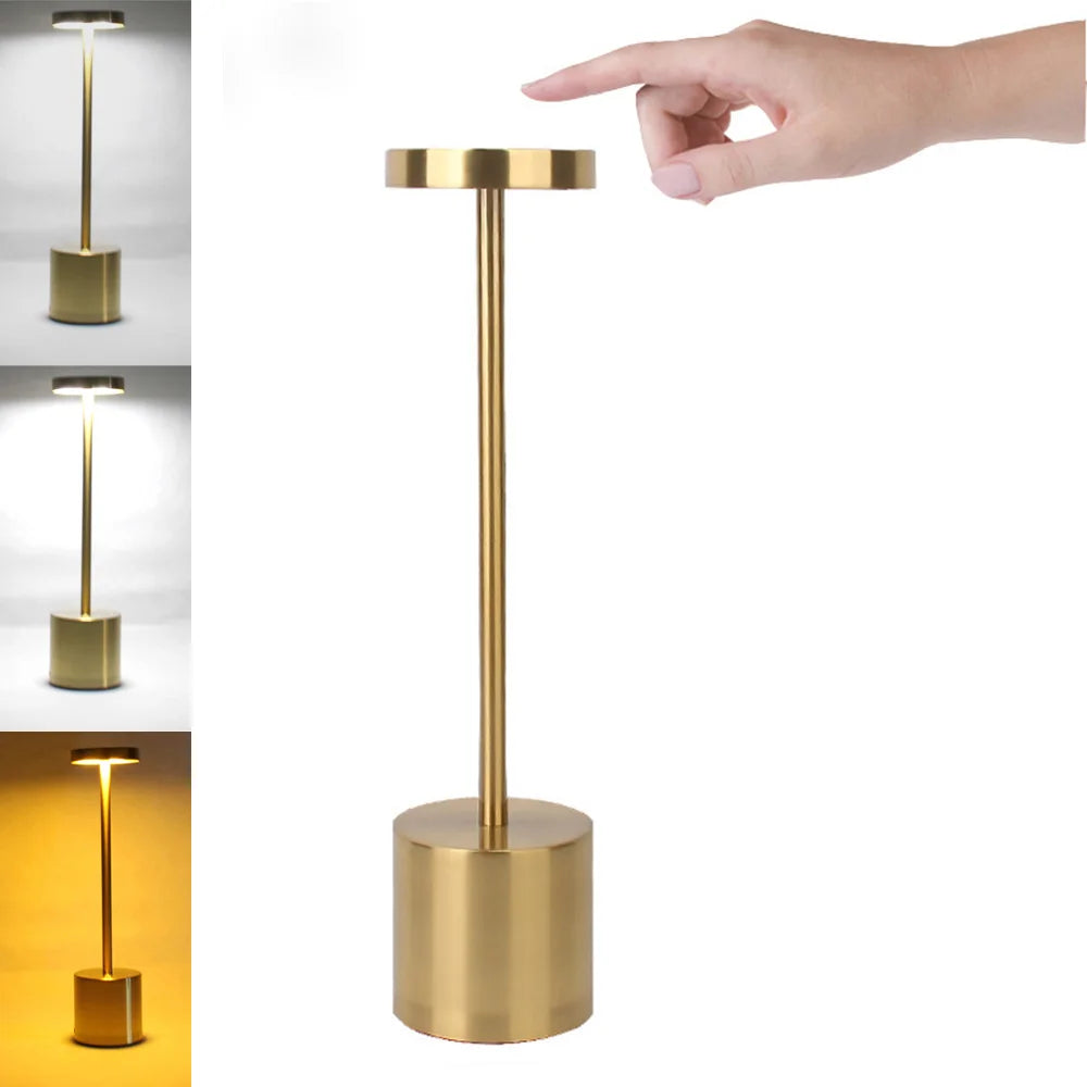 i-Lus NOVA – Lampada da Tavolo Ricaricabile Touch con Dimmer Continuo e 3 Toni di Luce