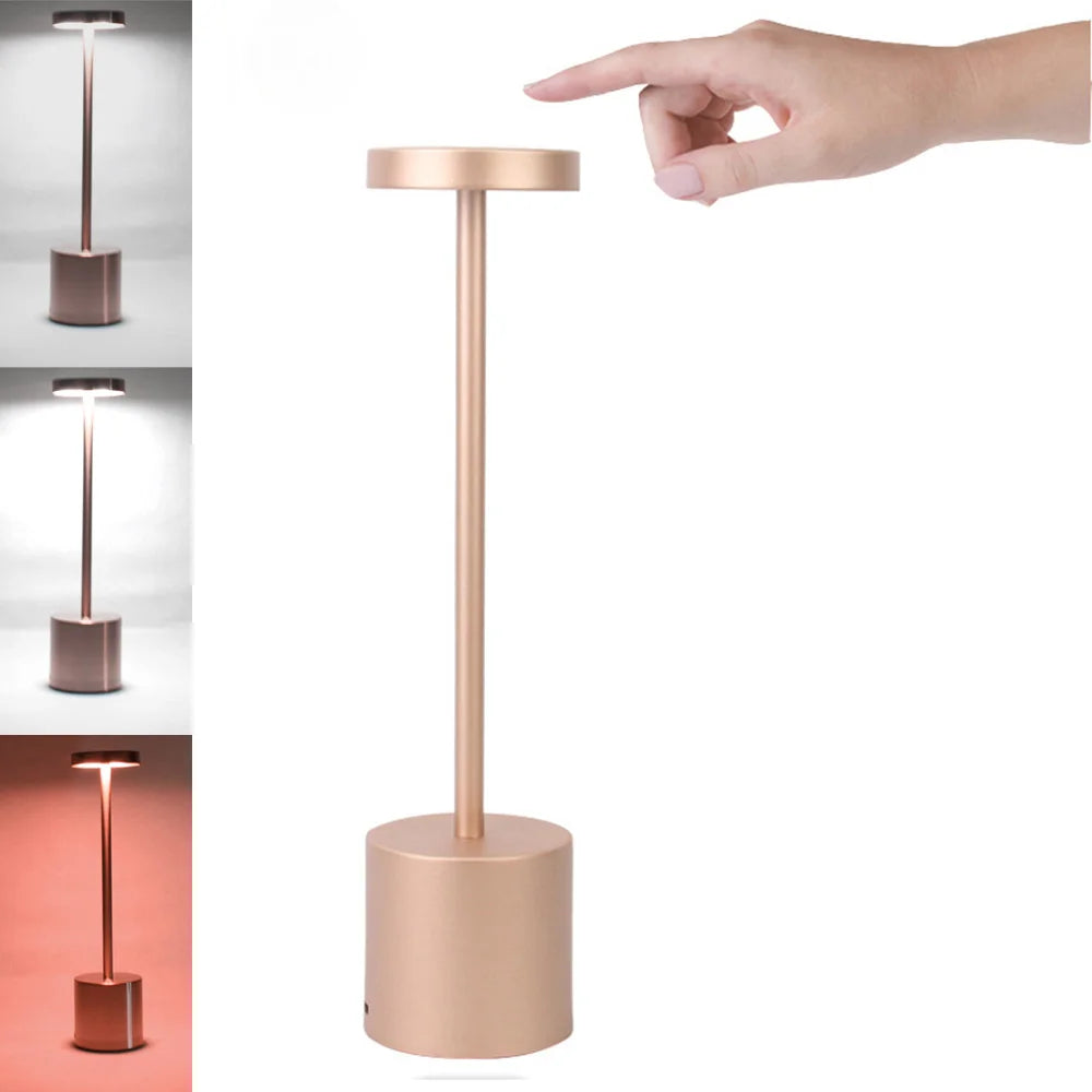 i-Lus NOVA – Lampada da Tavolo Ricaricabile Touch con Dimmer Continuo e 3 Toni di Luce