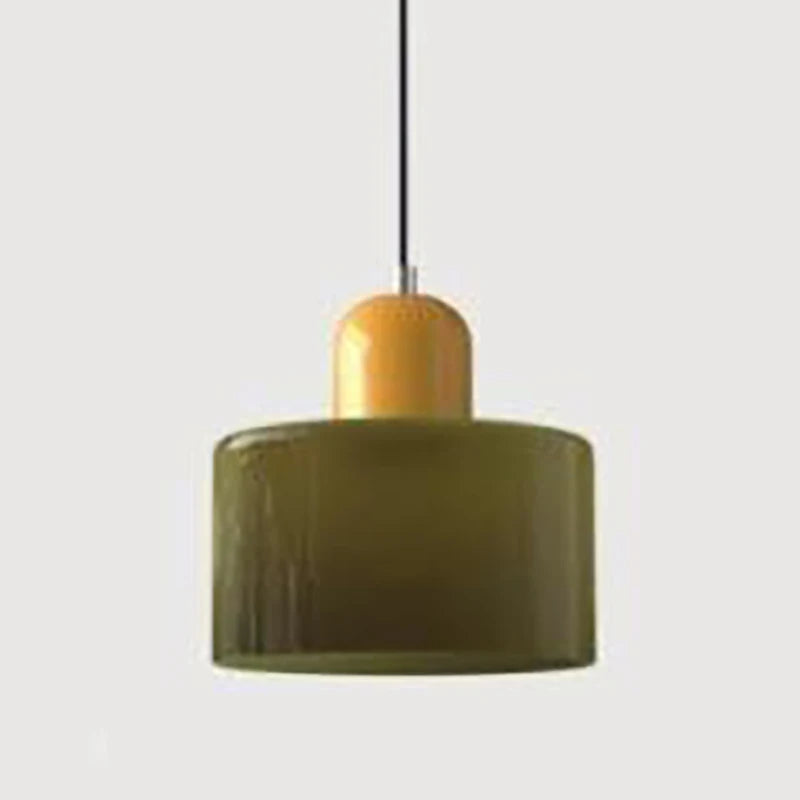 i-lumina Memphis Line – Lampada a Sospensione Retro Bicolore in Vetro