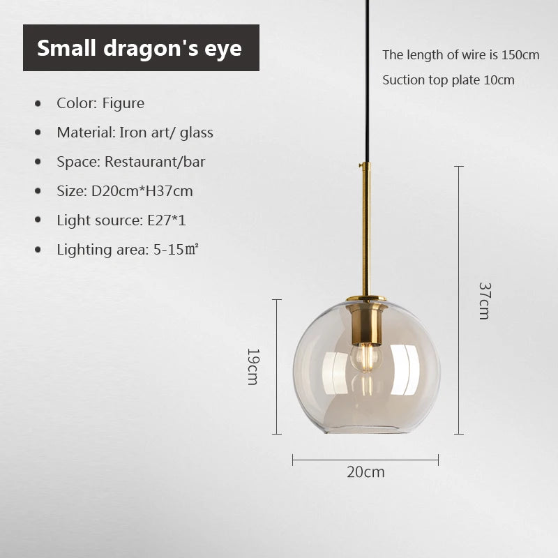 i-LuxCeiling Loft – Lampadario Pendente in Vetro