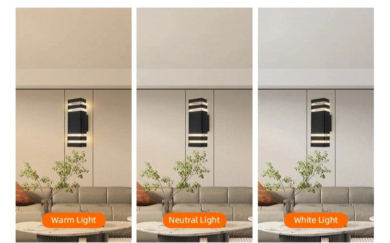 i-Lux Vibe – Applique LED Up & Down da Esterno con Attacco E27 IP65