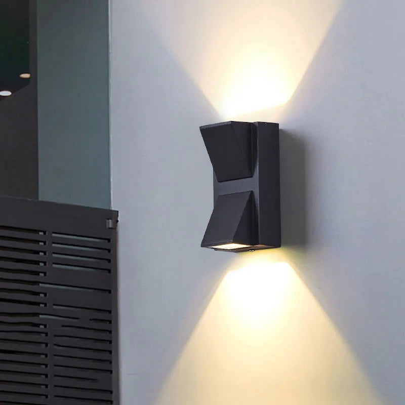 i-Luxor CubeLampada da parete LED moderna in alluminio, impermeabile IP65 per interno ed esterno