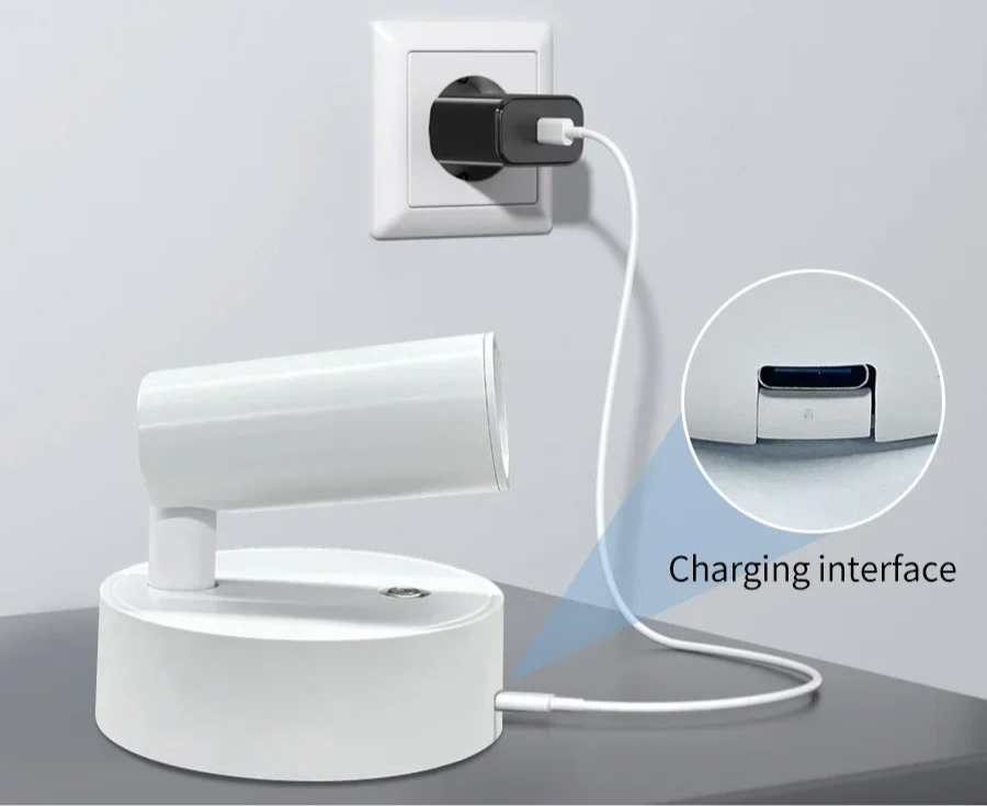 i-Lux Orb – Lampada Touch LED Ricaricabile da Parete con Supporto Magnetico e Luce Regolabile