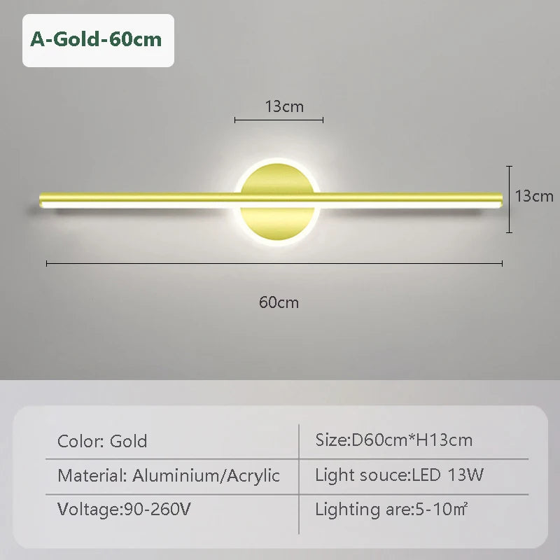 i-LuxInterior GoldLine – Applique LED Elegante