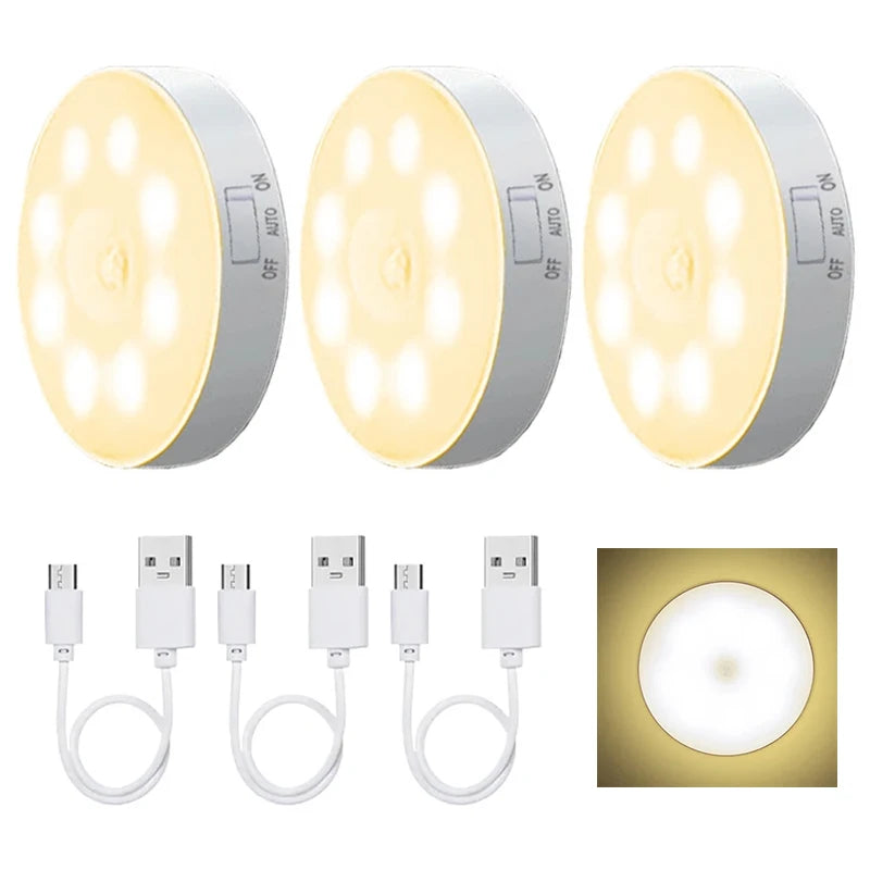 i-Lux Dot+ –  Luci LED Notturne con Sensore di Movimento e Ricarica USB