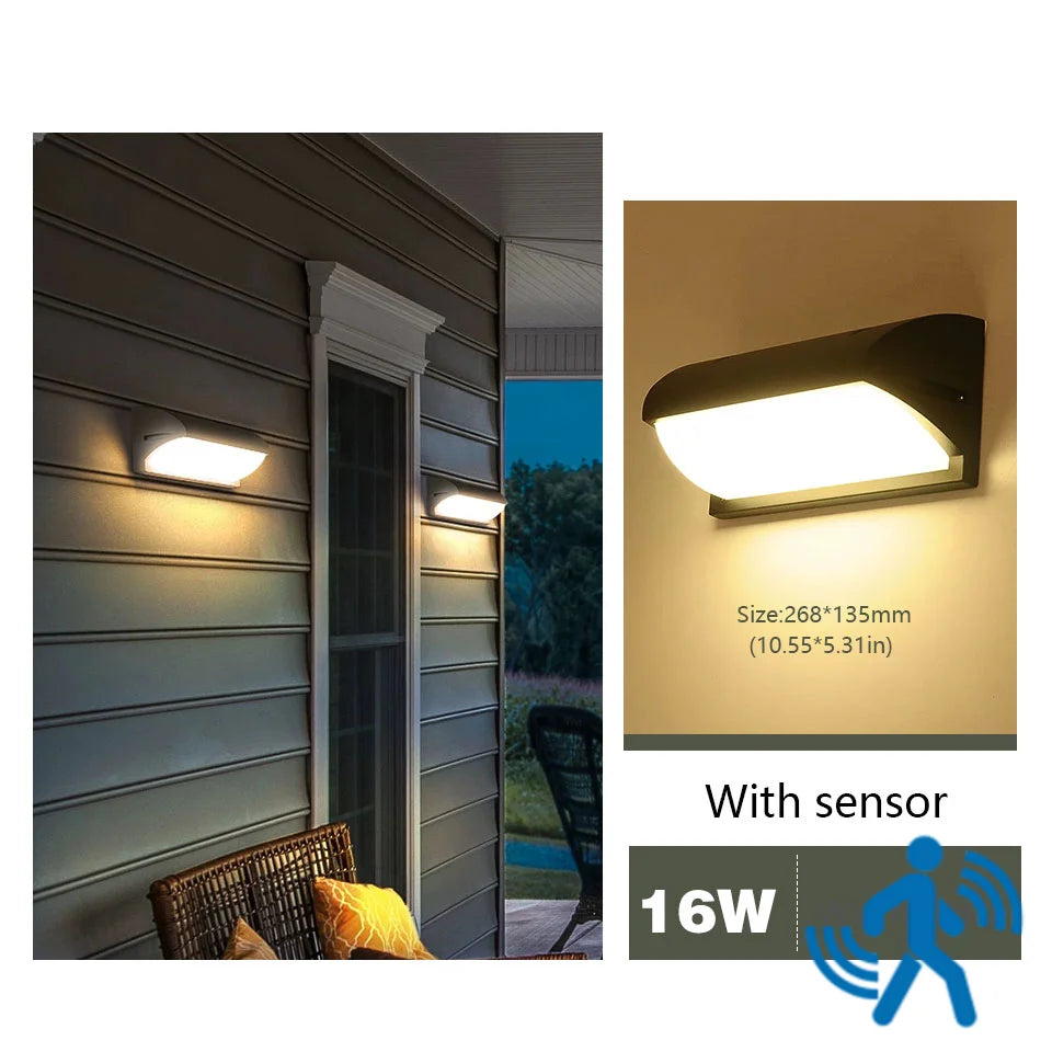 i-Lux Guard – Applique LED da Esterno con Sensore Radar e Protezione IP66