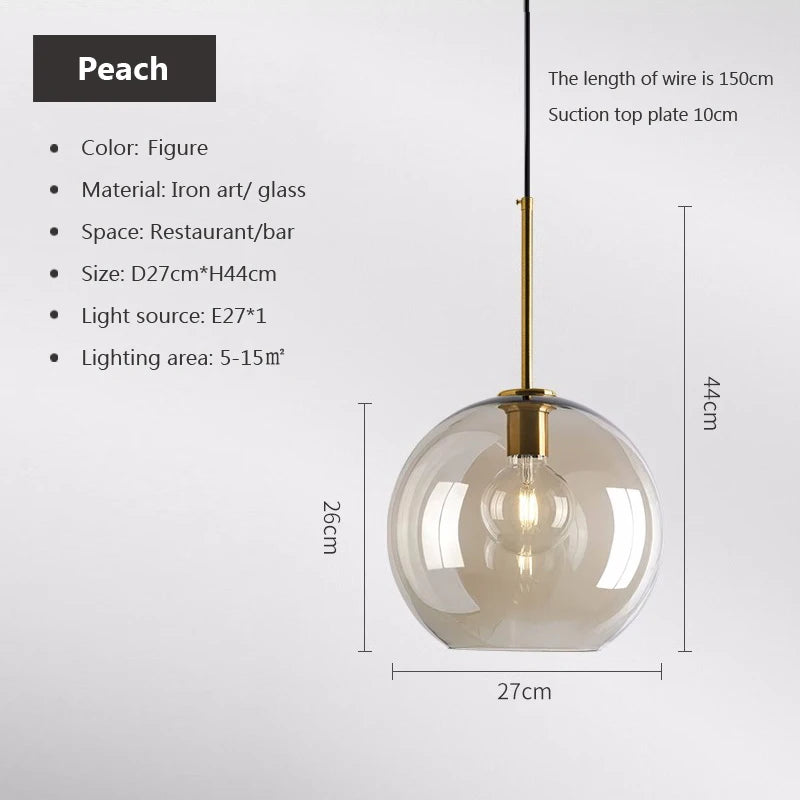i-LuxCeiling Loft – Lampadario Pendente in Vetro