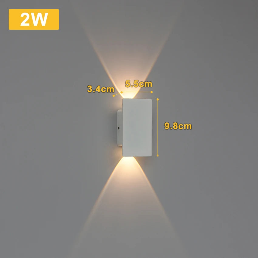 i-Luxor Urban Shine Lampada LED da Parete rettangolare